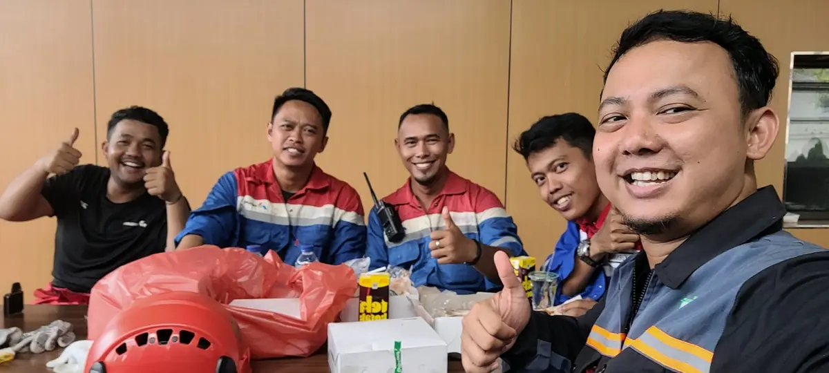Training scaffold operator at Pertamina TBBM Sei Siak