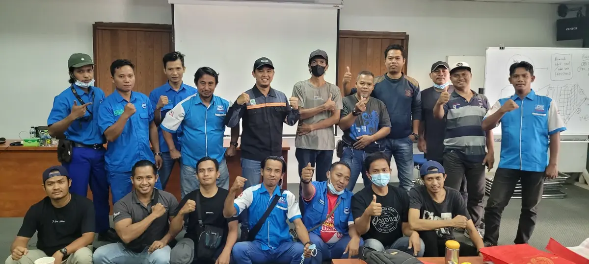 Training participants after completing the programme