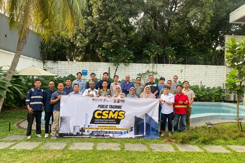 Dokumentasi proyek: Pelatihan Contractor Safety Management System (Sertifikasi BNSP), Public Training