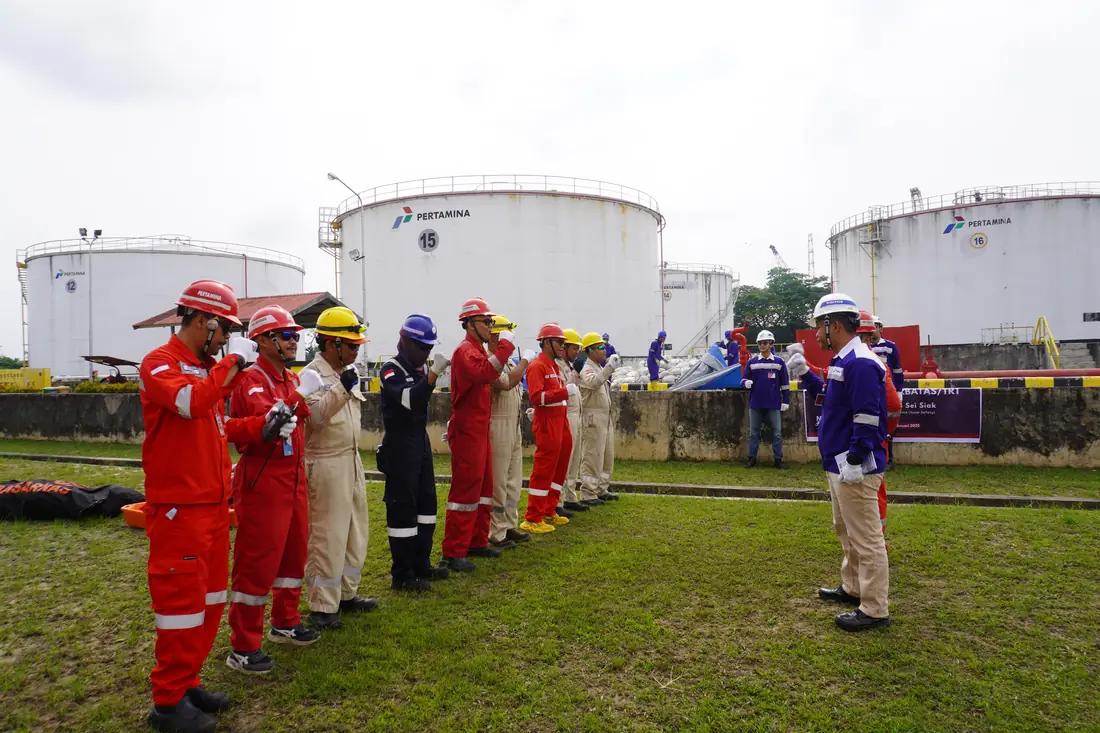 Dokumentasi proyek: Pelatihan Ruang Terbatas (Sertifikasi BNSP), TBBM Pertamina Sei Siak